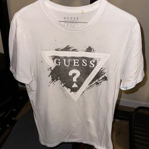 Guess T shirt white and silver Men’s Small